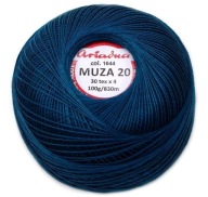 Cordonka MUZA 20 Ariadna 1644 tyrkysová 100g/820m