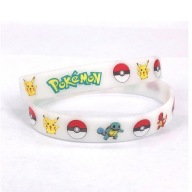 SILIKÓNOVÝ NÁRAMOK POKEMON, BIELY POKEBAL