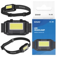 COB LED čelovka SAVIO FL-01 Čelovka na batérie 140Lm 10m 4 režimy