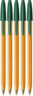 BIC ORANŽOVÝ ORIGINÁL JEMNÝ GUĽOVÝ BOD 0,7 mm ZELENÝ x 5