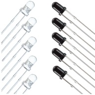 3 mm IR PRIJÍMAČ A SADA DIÓD VYSIELAČA 940nm x10
