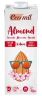 Ecomil MANDĽOVÝ NÁPOJ, BIO, bez cukru, NATURAL, 1L