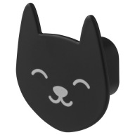 IKEA UTSADD Vešiak s háčikom na háčik Cat Kitten čierny
