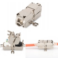 Adaptér barel konektora cat.6a RJ45 STP FTP obrazovka