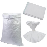 Pevné vrecia na obilie, krmivo, sutinu, 50 kg, ŠITÉ, 65 x 105