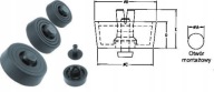 RÝCHLA INŠTALÁCIA NOHA 20,8 mm pre 2 ks / 9934