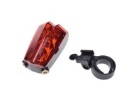 Zadná LED + laserová lampa na bicykel