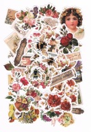 SADA SCRAPBOOKING NÁLEPOV 40 KS KVETOV