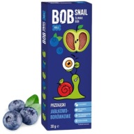 BOB SLIMÁK 30g. BLUEBERRY snack, bez cukru, len ovocie