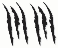 Nálepky CLAWS na motorky, 12 cm, 2 ks Rôzne farby