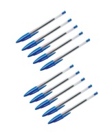 OFFICE Bic Cristal guľôčkové pero 1 mm, jemné písanie, modré - 10 ks.