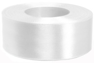Saténová stuha 38 mm 32 m - biela