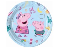 Papierové taniere Peppa Pig, 23 cm, 8 ks - Dá sa kombinovať