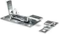 Závora dverí, západka visiaceho zámku, ZAOHNUTÁ 100 mm