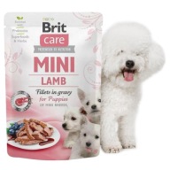 BRIT Care PUPPY JUNIOR MOKRÉ KRMIVO PRE PSA Jahňacie filety LAMB 85g