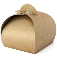 Rustikálne kraft hnedé boxy pre hostí, 10 ks