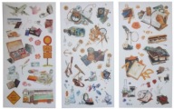 NÁLEPKY PRE PLÁNOVAČ ČASOPISOV SCRAPBOOKING VINTAGE