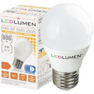 LED žiarovka E27 BALL G45 8W=60W 806lm CCD Úspora energie bez blikania