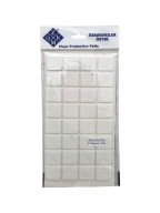 Plstené podložky na biele stoličky 2,5 x 2,5 cm - 32 ks.