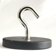 D43K HAK neodymový držiak gumový magnet 43mm 10kg