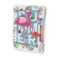 RING NOTEBOOK MINI DIÁR Flamingo