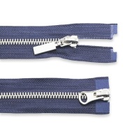 Obojsmerný kovový zámok 6mm námornícka modrá 80cm D058/NIK M20+M06/SH