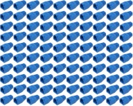 Gumový kryt na zástrčku RJ45, 100 kusov, modrý