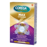 Tablety Corega Power Max na denné čistenie zubných protéz 30 ks