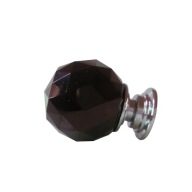 CRYSTAL KNOB RÚČKA 30mm BLACK CRYSTAL