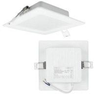 LED lampa zapustená hranatý držiak lampy 6W 4000K 660lm neutrálny