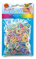 Gumičky na zapletanie Colorful spots 500 ks + háčik