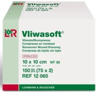 L&R - Vliwasoft 10 x 10 cm, 75 x 2 ks. neplodné 4. storočie