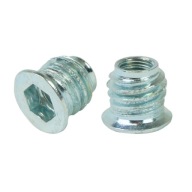10x zásuvka M6 x 10 mm, skrutkovaná do tvrdého materiálu alebo dreva pomocou imbusového kľúča 6