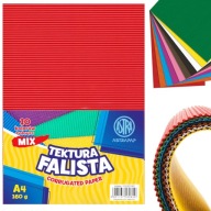 A4 dvojvrstvová vlnitá lepenka, 10 farieb, 160g ASTRA