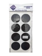 Plstené podložky na okrúhle stoličky, čierne, okrúhle, 5 cm - 8 ks.