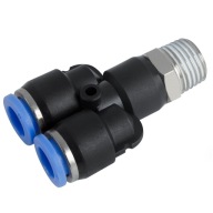 PNEUMATICKÝ ZÁSUVNÝ KONEKTOR Y-TEE AUTO 12 mm 3/8