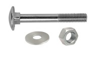 M6x60 NOSNÁ SKRUTKA + MATICA + PODLOŽKA 10 súprav