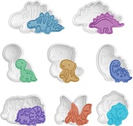 SADA 8 KRÁTOČOV NA COOKIE DINOSAURS JURASSIC PARK