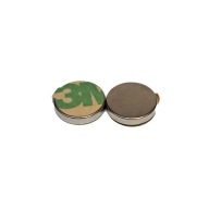 Neodymový magnet 10x2 mm valcový s 3M lepiacou páskou Strong