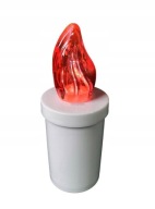 LED VLOŽKA SVIEČKY 10,5 CM MINOR ČERVENÁ