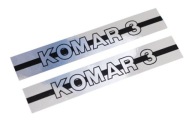 Nálepky Komar 3 chróm - org. vzor