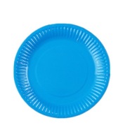 Modré papierové taniere 18cm modré narodeniny