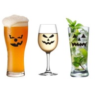 Nálepky na sklo HALLOWEEN zlá tekvica x3