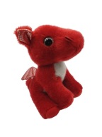 Plyšový maskot AURORA Dragon RED