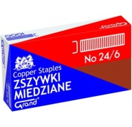 Medené sponky Grand 24/6 - 1 bal.