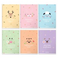 Zápisník A5, 16 dvojito linajkových strán, Pastel Cute