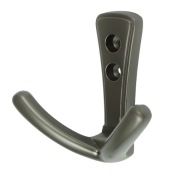 Dvojitý vešiak Anchor, zamak, skrutkovaný, šedý