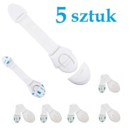 Zabezpečenie skriniek, zásuviek, nábytkový zámok, 5 ks
