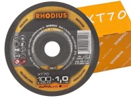DISKY KOVOVÉ REZNÉ KOTOUČE INOX OCEL 100x1,0x16 RHODIUS GERMANY XT70