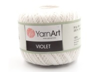 Violet YarnArt šnúra 1000 biela